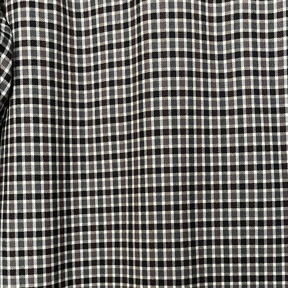 Pendleton Men’s Large Black and Brown Plaid Casual Button Down Shirt - Picture 5 of 7